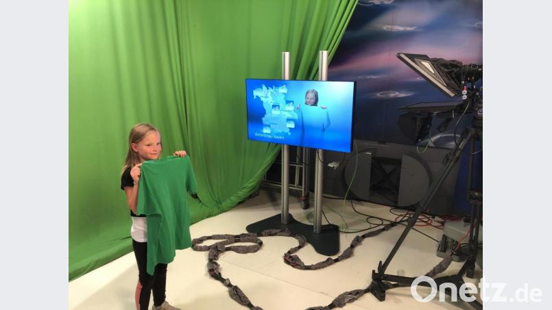 Im &quot;Green Room&quot; wird die Wettervorhersage ins Bild gesetzt. Bild: exb
