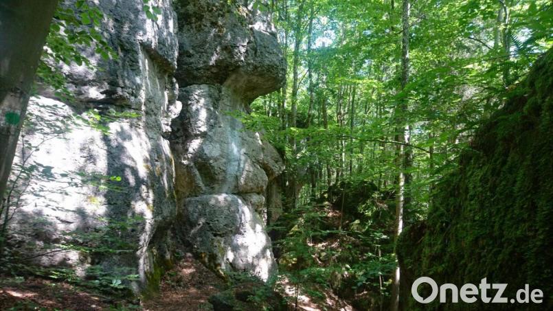 Was man hier wohl sieht? Die Meinungen gehen auseinander: ein Gesicht im Profil, ein T-Rex, ein liegender Löwe... Bild: pkec