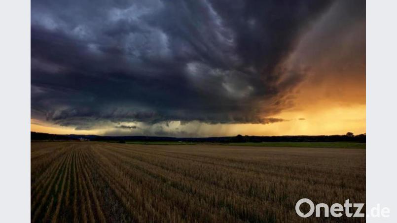 Ein Gewitter zog am Sonntagabend über die Oberpfalz. Bild: Lena Held