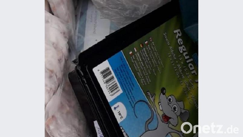 Etwa 50 Kilo vakuumverpackte Frosttiere finden Mitarbeiter des Kreisbauhofes. Bild: exb