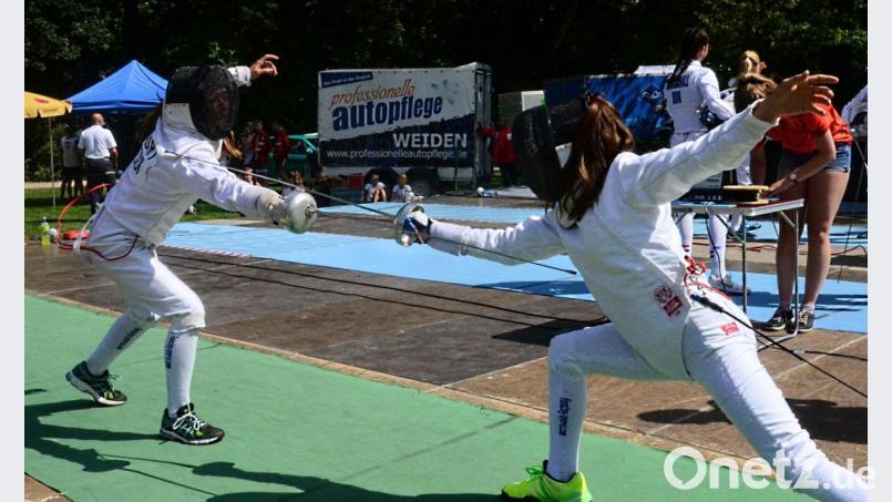 Fechten war nur eine von vier Disziplinen, denen sich die Jugendlichen stellen mussten. Bild: Kunz