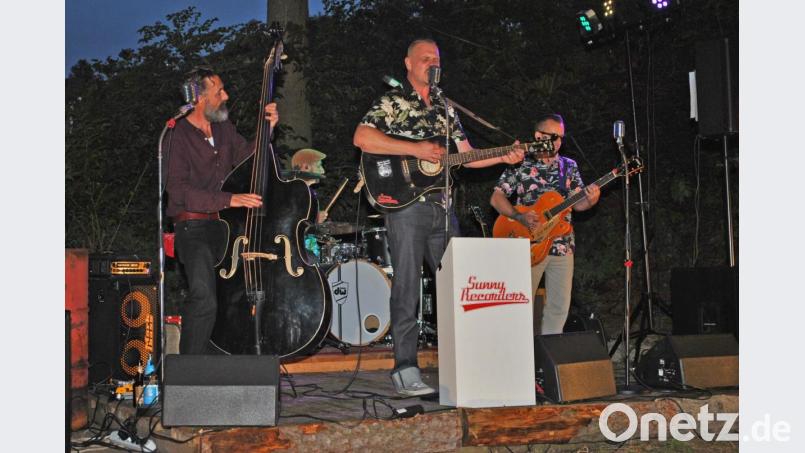 Die Sunny Recorders bringen die Gäste des Hölzl-Rocks in Raigering mit ihrem Sound zum Tanzen Bild: gth