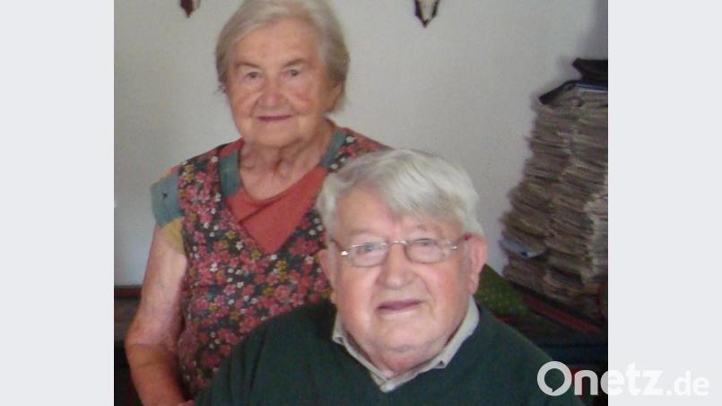 Georg Lautenschlager heute, mit seiner Frau Erna. Bild: schß