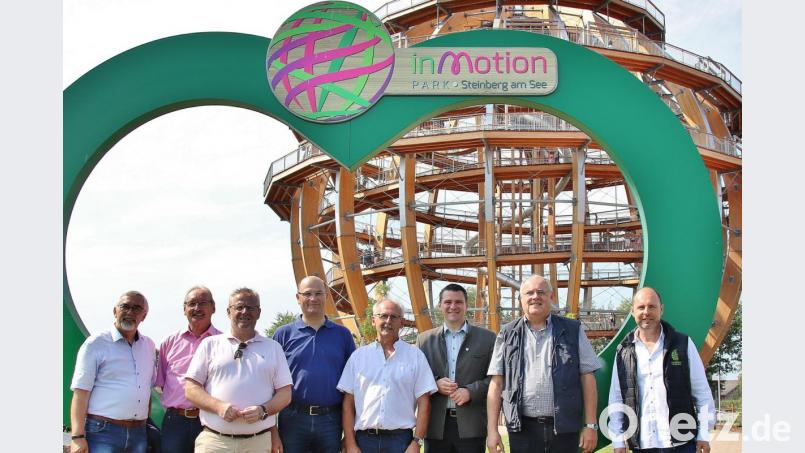 Abschlussfoto vor der Holzkugel. Bild: Thomas Dobler