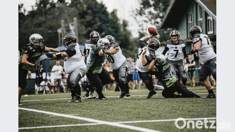 Die Amberger Mad Bulldogs ließen den Rosenheimern keine Chance und siegten. Bild: Julie Harrer