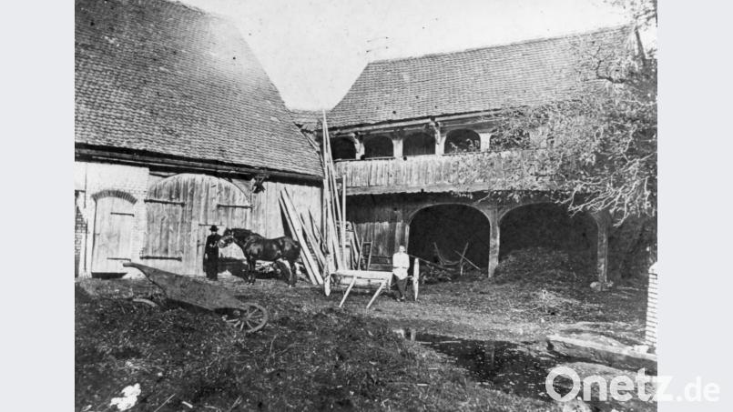 Ansichten des Rubenbauer Hofes um 1920. Bild: Repro/Archiv Josef Schmaußer