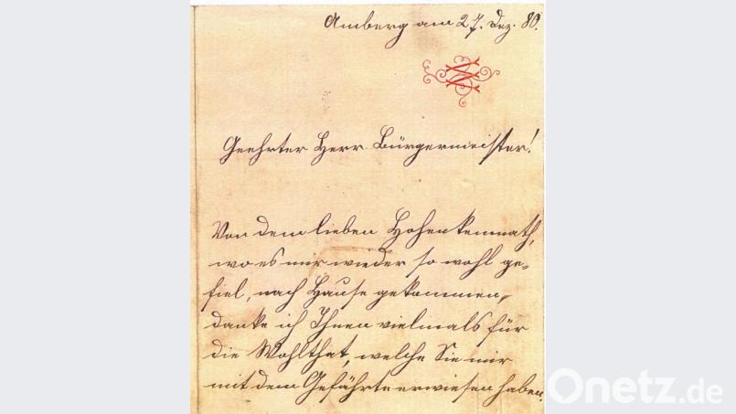 (Originaltext der Postkarte vom 27. Dezember 1880) Die Übersetzung ist oben im Text. Bild: schß