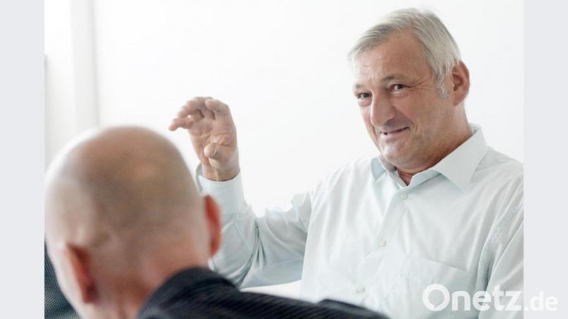 Karl Bärnklau im Interview. Seit fünf Jahren führt der Neunkirchener die kleine Stadtratsfraktion der Grünen. Bild: Gabi Schönberger