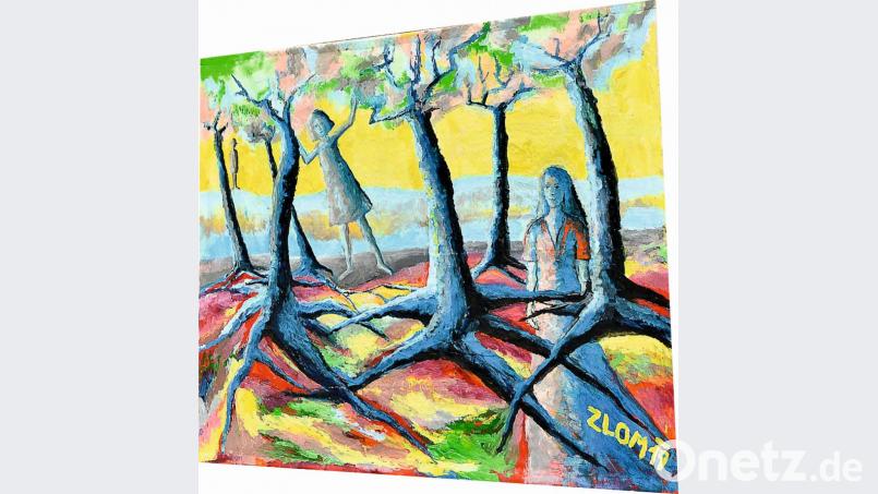 Eines der Kunstwerke, das unter dem Thema "Frei (1989 - 2019) entstanden ist und ab 12. September in der Ausstellung "Farbe auf der Straße" die Außenwände des CeBB in eine Kunstgalerie verwandeln. Bild: eib