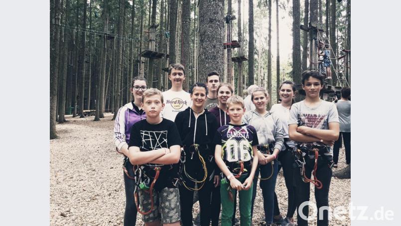 Beim Kletterausflug. Bild: exb