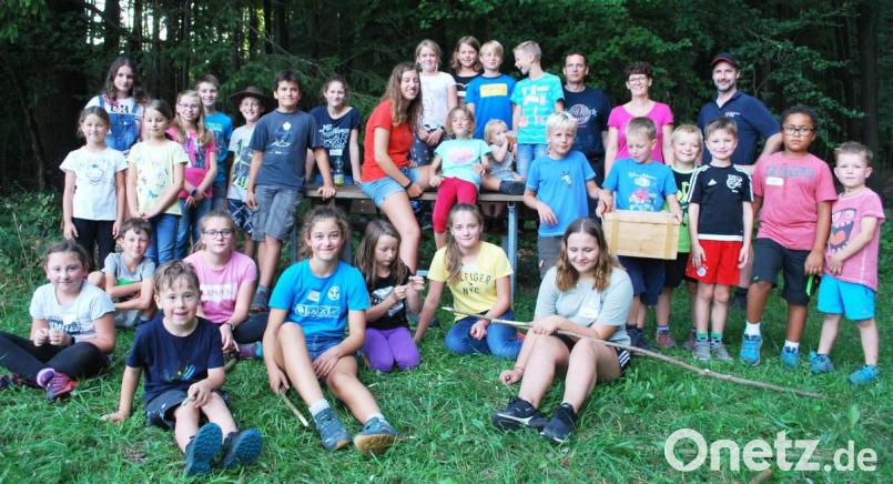 Bester Laune zeigen sich die Teilnehmer des Ferienprogramms des Bürgerblocks Birgland. Bild: no