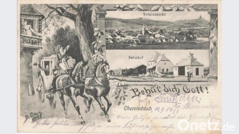 Vor 115 Jahren wurde diese Postkarte von Oberviechtach nach Moosbach geschickt. Repro: lg