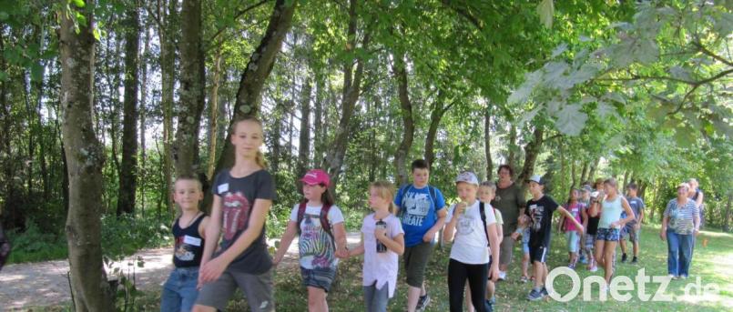 Die Ferienprogramm-Aktion des OWV begann traditionsgemäß mit einer Wanderung. Bild: hä