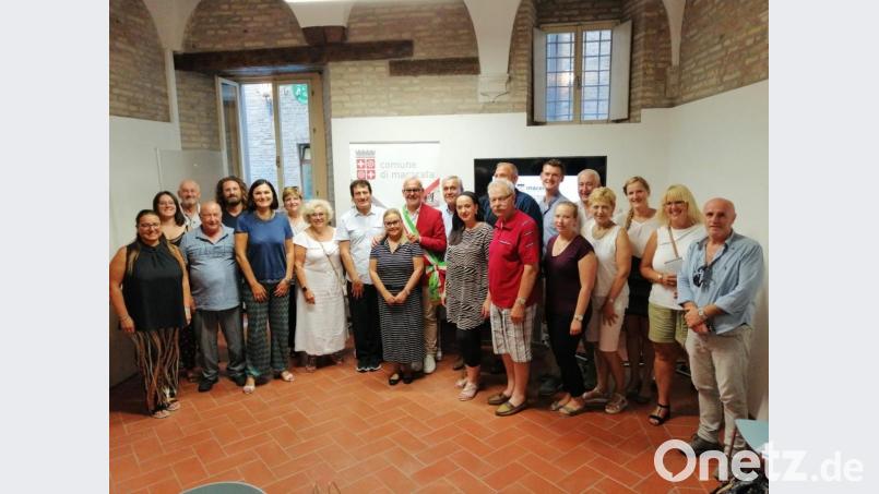Die Weidener Delegation besucht ihre Partner im italienischen Macerata. Bild: Comune Macerata