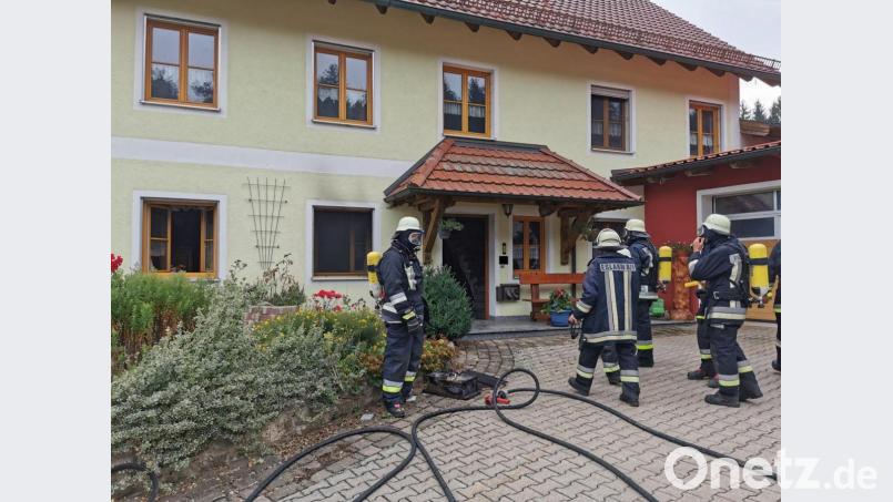 Die starke Rauchentwicklung macht den Einsatz von Atemschutzmasken notwendig. Bild: gz