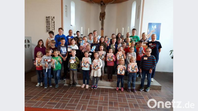 40 Mädchen und Buben waren zum Ferienprogramm der evangelischen Kirchengemeinde gekommen. Bild: extern
