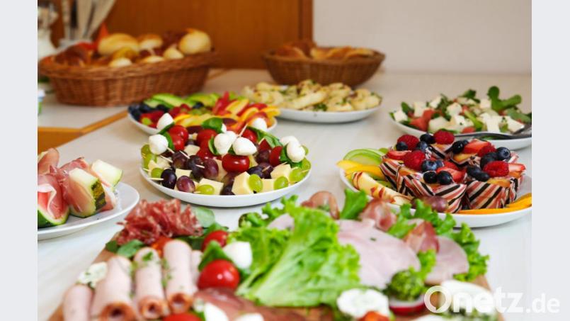 Mit viel Liebe werden die Büfetts zusammengestellt, wie beispielsweise auf dem Bild zum Frühstück. Bild: njn