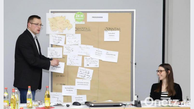Geschäftsführer Martin Schmid (links) stellt im Stadtrat die Steinwald-Allianz vor. Archivbild: njn