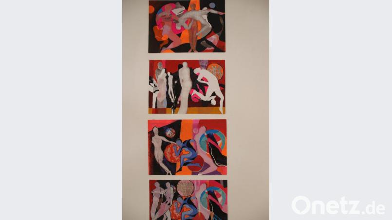 Klaus Schramm malt viele seiner Bilder in kräftigen Farben. Bild: kmo