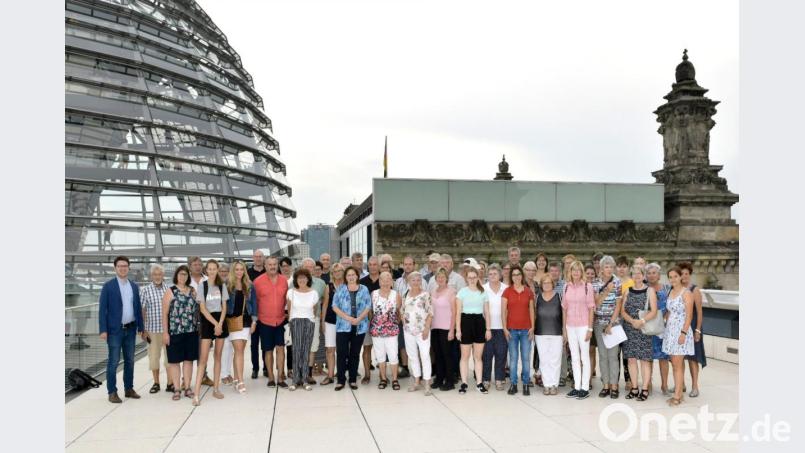 Bei ihrem Besuch in Berlin stand auch ein Besuch des Reichstages auf dem Programm. Bild: exb/Volker Schneider