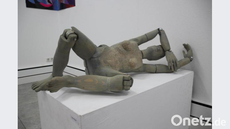 Clelia Meyer stellte unter anderem eine Skulptur aus. Bild: kmo