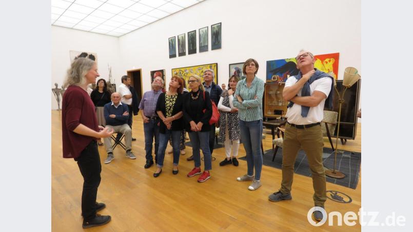 Auch noch ganz hoch oben gab es manches Werk zu bewundern. Bild: ubb