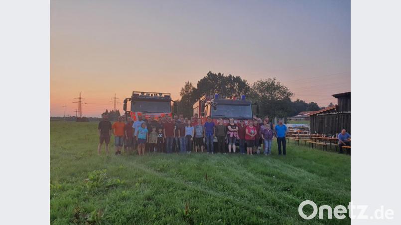 Auch heuer trafen sich die Brandschützer aus Immenreuth und Kulmain auf der Ranch von Ludwig Bayer, um ihr Grenzfest zu feiern. Bild: exb/Feuerwehr Kulmain