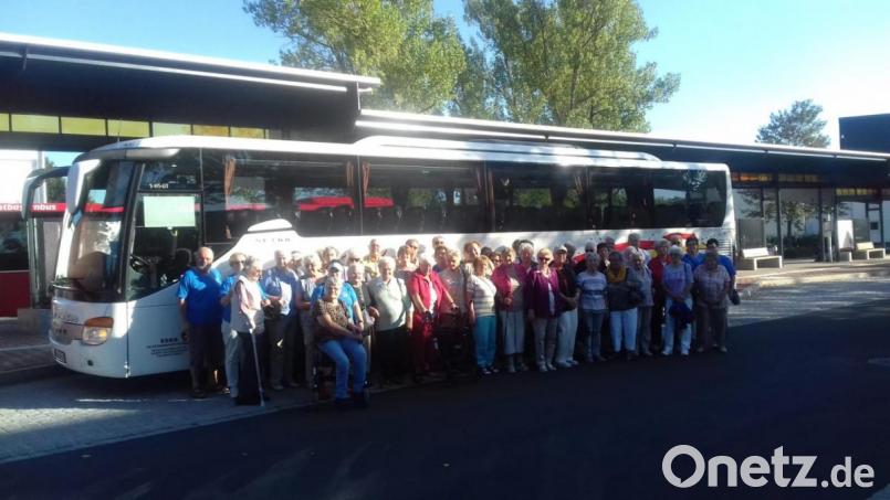 Die Teilnehmer des Ausflugs der BRK-Seniorenstube. Bild: flm