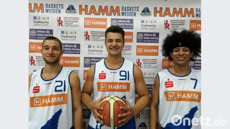 Die drei Neuzugänge der Hamm Baskets: (von links) Lazlo Jahrdörfer, Philipp Wagner und Joshua Perdue. Bild: pta