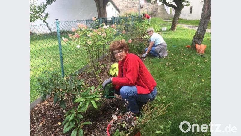Die Mitglieder des Obst- und Gartenbauvereins kümmern sich um die Pflege des Rosenkranzweg. Bei der jüngsten Aktion ärgerte sie vor allem der viele Hundekot in den Anlagen. Bild: hä