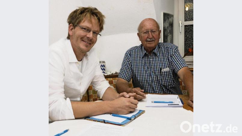 Stefan Thar (links) und Peter Ehm stellten die Ziele der FWU für den Kommunalwahlkampf 2020 vor. Bild: ge