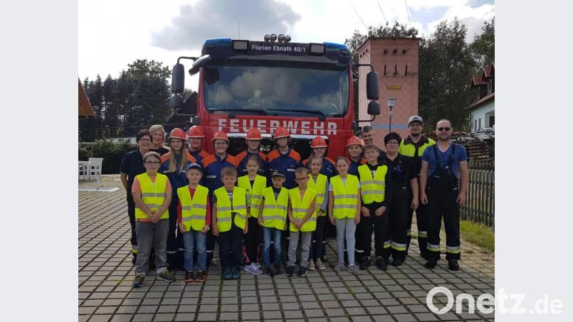 Kinder und Jugendliche der Ebnather Wehr waren mit ihrem Betreuerteam voll bei der Sache. Bild: soj