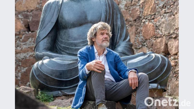 Der ehemalige Extrembergsteiger Reinhold Messnerauf Schloss Sigmundskron. Foto: Expa/Johann Groder/APA Bild: Expa/Johann Groder