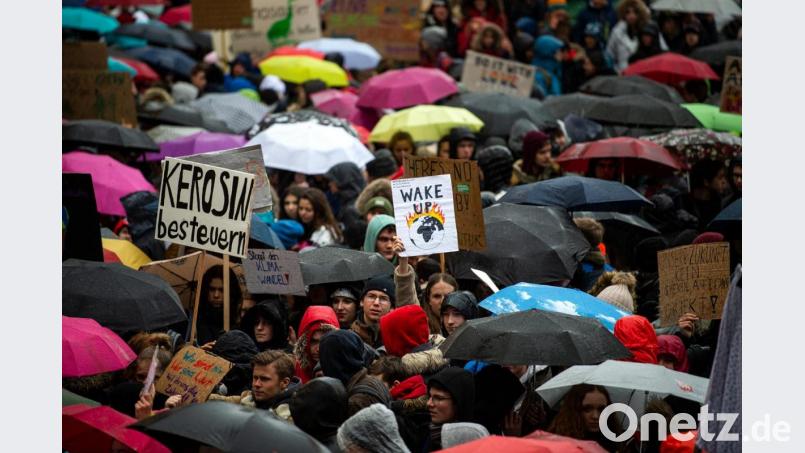 Schüler beteiligen sich an der „Fridays for Future“-Klimademonstration. Foto: Sina Schuldt/Archiv Bild: Sina Schuldt