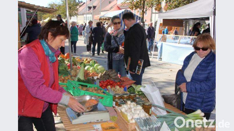 Heiß begehrt waren die Bio-Produkte aus der heimischen Landwirtschaft. Bild: kro
