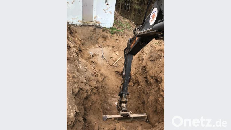 Da geht es in die Tiefe, um das Leck zu finden. Bild: dob