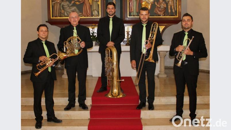 Das Ensemble Nordoberpfalz-Brass gibt am 6. Oktober ein Konzert in der Mitterteicher Stadtpfarrkirche. Bild: kro