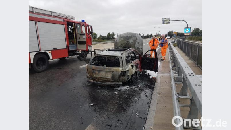 Pkw-Brand nahe der Continental-Arena in Regensburg. Bild: Alexander Auer