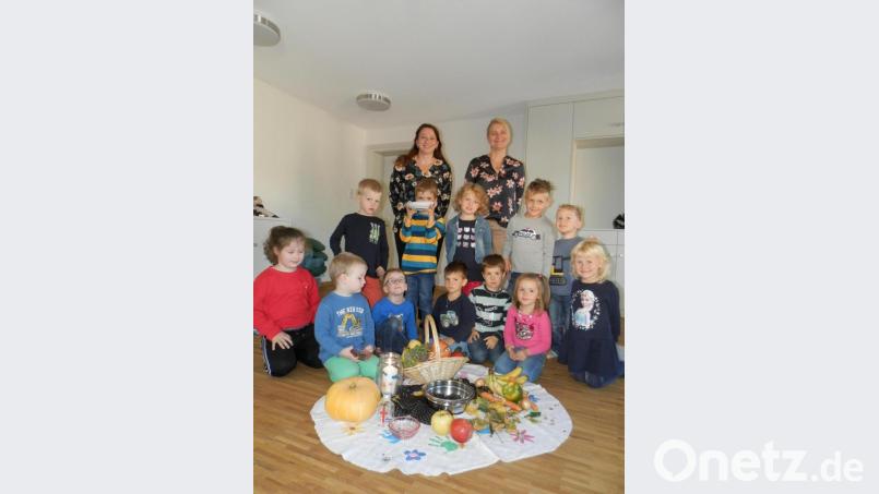 Das Thema &quot;Herbst&quot; spielte die Hauptrolle beim Kleinkindergottesdienst. Bild: nia