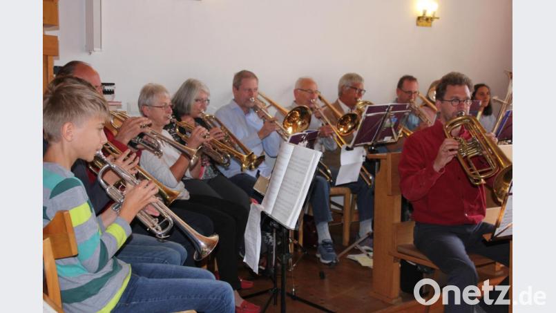 Der Stiftland-Posaunenchor umrahmte den Werkstattgottesdienst. Bild: kro