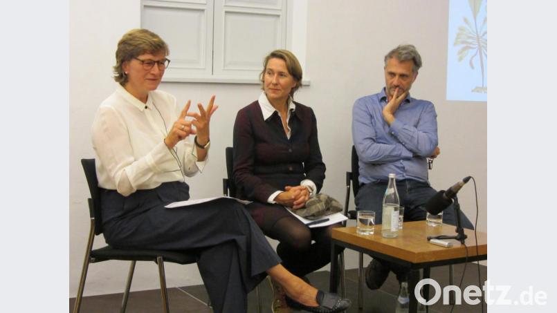 Katrin Lange, Meike Rötzer und Andreas Weber (von links) bilanzierten die Ergebnisses des &quot;Nature Writing&quot;-Seminars im Literaturhaus Oberpfalz. Bild: aks