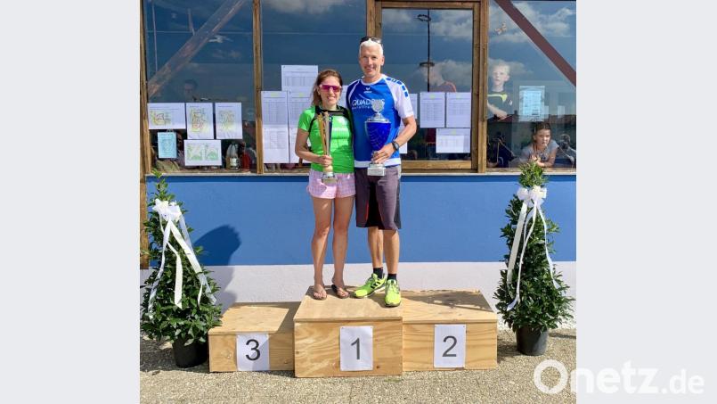 Brigitte Frenzel und Veiko Hille sind die neuen Stadtmeister. Bild: exb