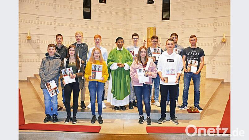 Ein Teil der scheidenden Ministranten der Pfarrei Mariä Himmelfahrt. Bild: ü