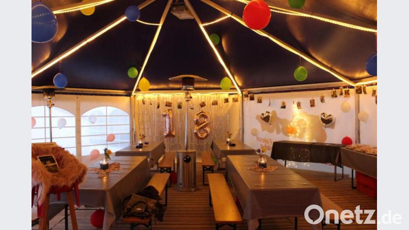In so einem Ambiente kann man gut seinen 18. Geburtstag feiern. Und vor allem zeigt es, wie viel Mühe sich diejenigen gegeben haben, die die Feier vorbereitet haben. Bild: privat