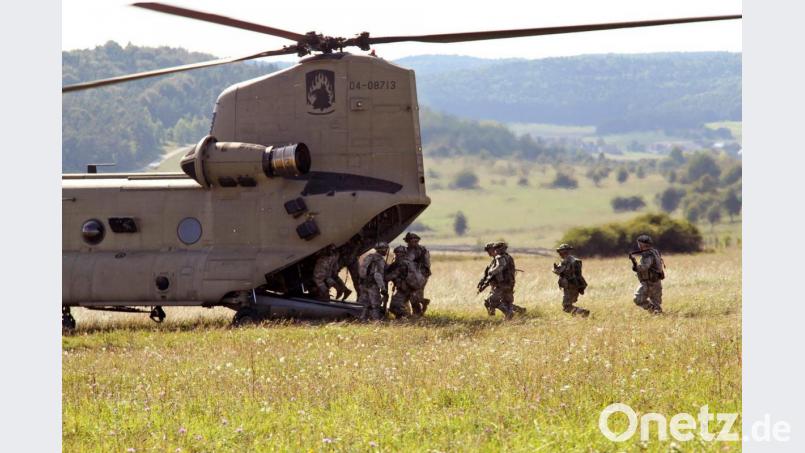 Auf den Truppenübungsplätzen Grafenwöhr und Hohenfels findet derzeit das Manöver &quot;Saber Junction&quot; mit rund 5400 Soldaten statt. Bild: Christina Dion/dpa