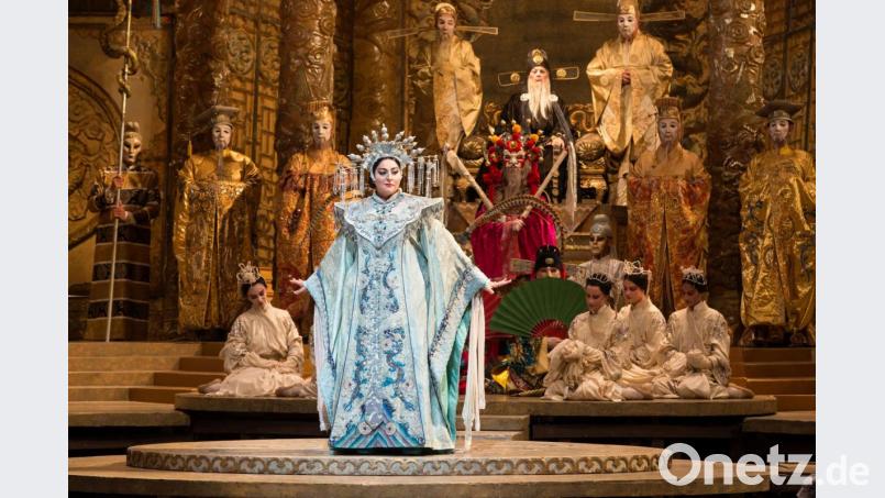 Christine Goerke in der Rolle von Puccinis "Turandot". Bild: Marty Sohl/Metropolitan Opera.