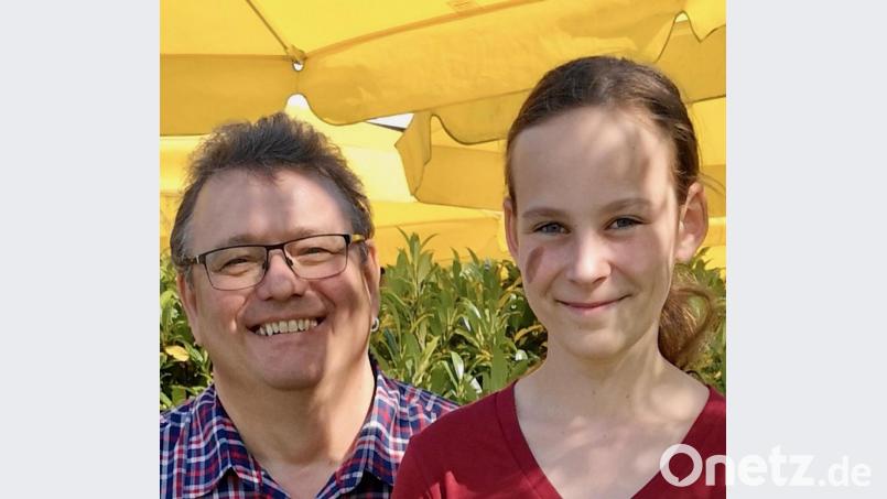 Janine Herbst und ihr Trainer Benno Elefant. Bild: exb