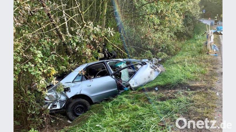Schwerer Unfall bei Hauzendorf. Bild: Alexander Auer