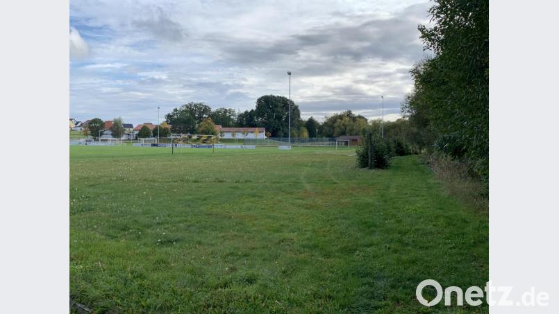Mit dem Projekt „Aufwertung des Sport- und Freizeitgeländes“, das unter anderem die Anlage eines Weges entlang der Haidenaab (rechts) vorsieht, hatte sich die Gemeinde Kastl um das Gütesiegel „Heimatdorf 2019“ beworben. Ob, wie und wann die Pläne umgesetzt werden, ist jetzt Sache des Gemeinderates. Bild: rpp