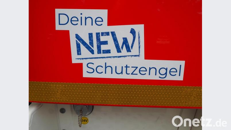 Der Aufkleber „Deine NEW Schutzengel“. Bild: krb